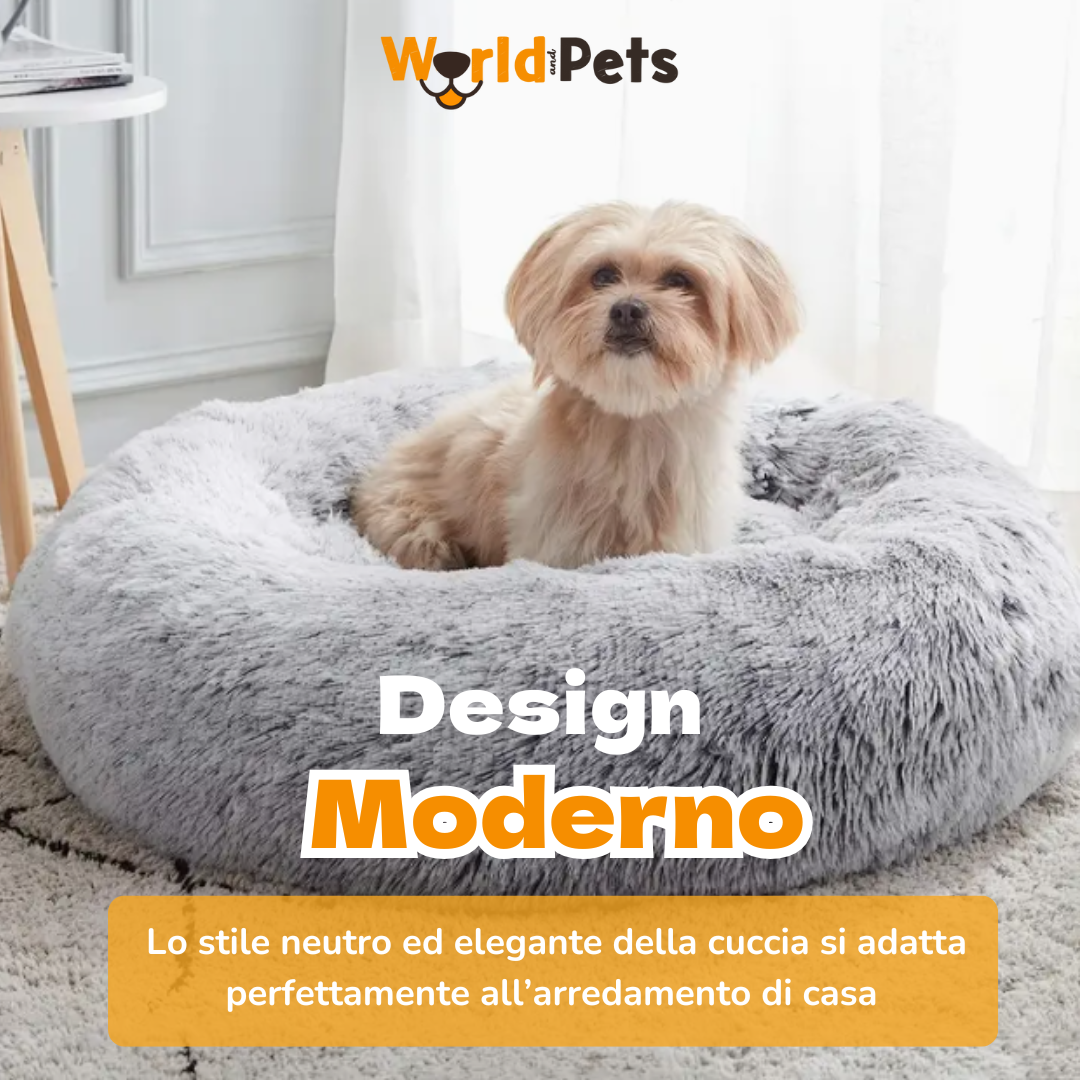Cuccia Soffice Calmante Lavabile per Gatti e Cani di Piccola Media Taglia