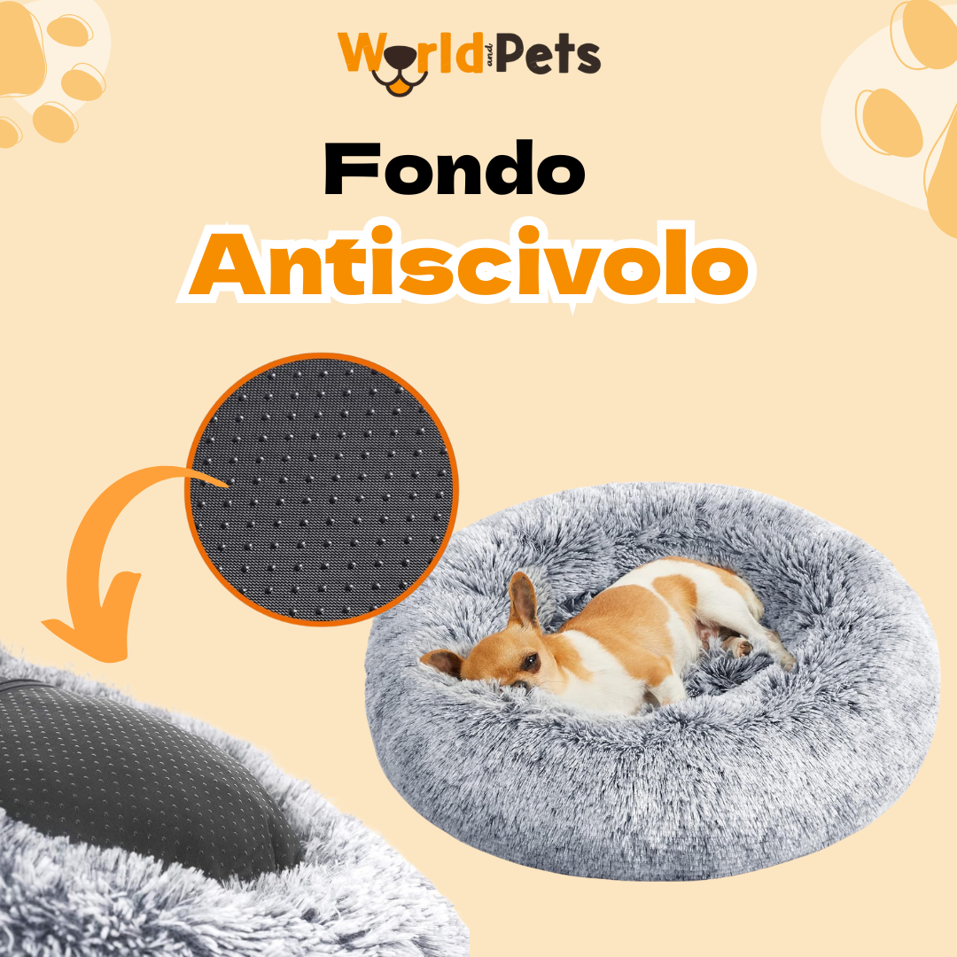 Cuccia Soffice Calmante Lavabile per Gatti e Cani di Piccola Media Taglia