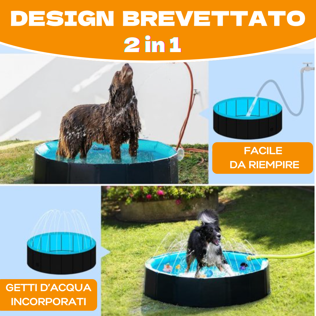 Piscina Professionale Giochi d'Acqua 2 in 1