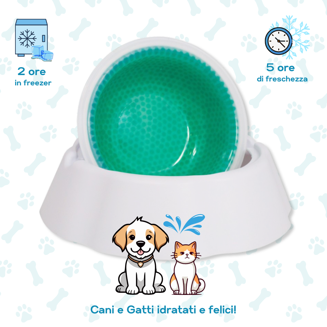 Ice Bowl - Ciotola Refrigerante per Cani e Gatti
